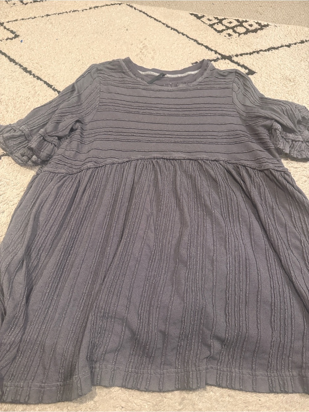 free people take a spin mini dress m grey - Picture 4 of 4